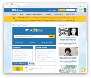 Library website